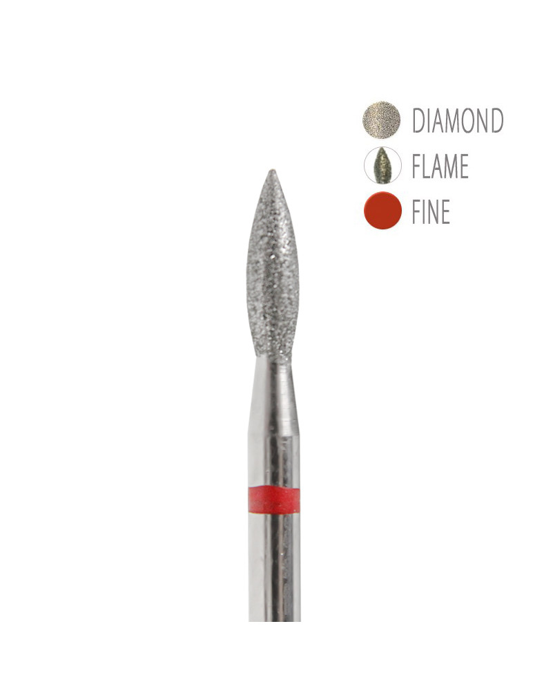BIT DIAMANTAT - FLACĂRĂ ROȘU 2,3X8MM