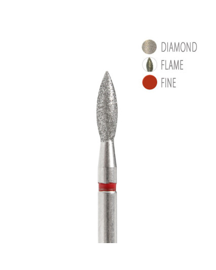 BIT DIAMANTAT - FLACĂRĂ ROȘU 2,5X8MM