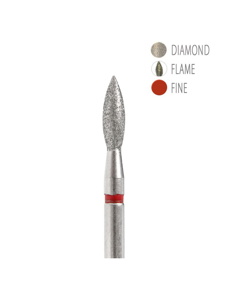 BIT DIAMANTAT - FLACĂRĂ ROȘU 2,5X8MM