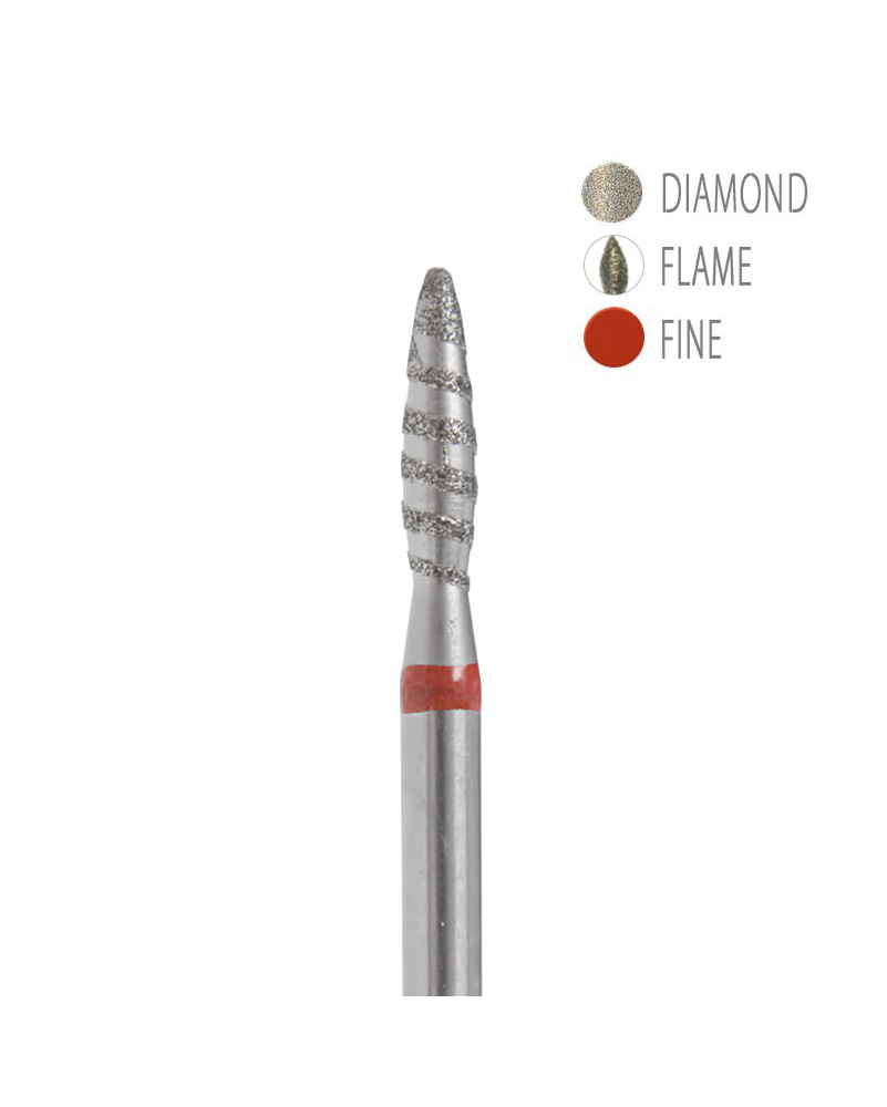 BIT DIAMANTAT - TORNADO - FLACĂRĂ ROȘU 2,3X9MM