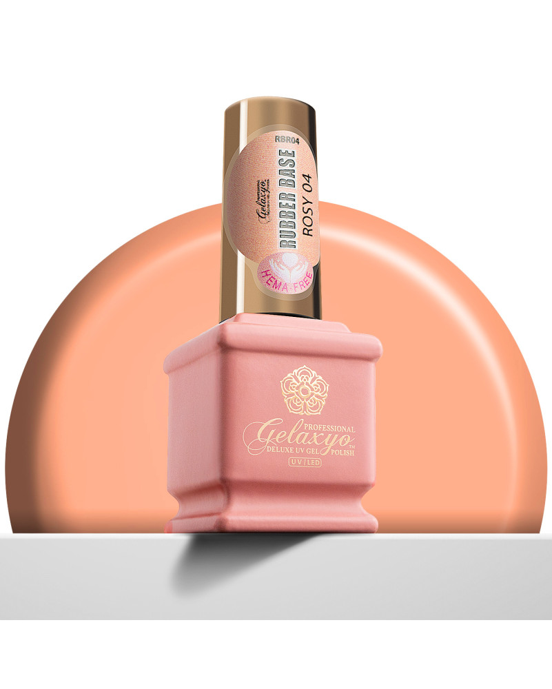 GELAXYO RUBBER BASE ROSY 04 - HEMA FREE 15ml
