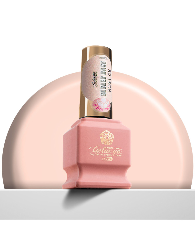 GELAXYO RUBBER BASE ROSY 08 - HEMA FREE 7ml