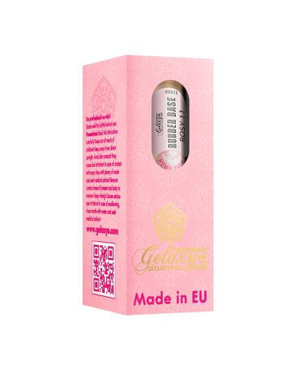 GELAXYO RUBBER BASE ROSY 11 - HEMA FREE 15ml
