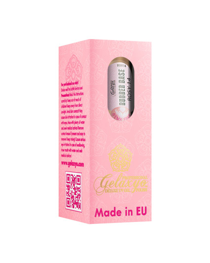 GELAXYO RUBBER BASE ROSY 14 - HEMA FREE 15ml