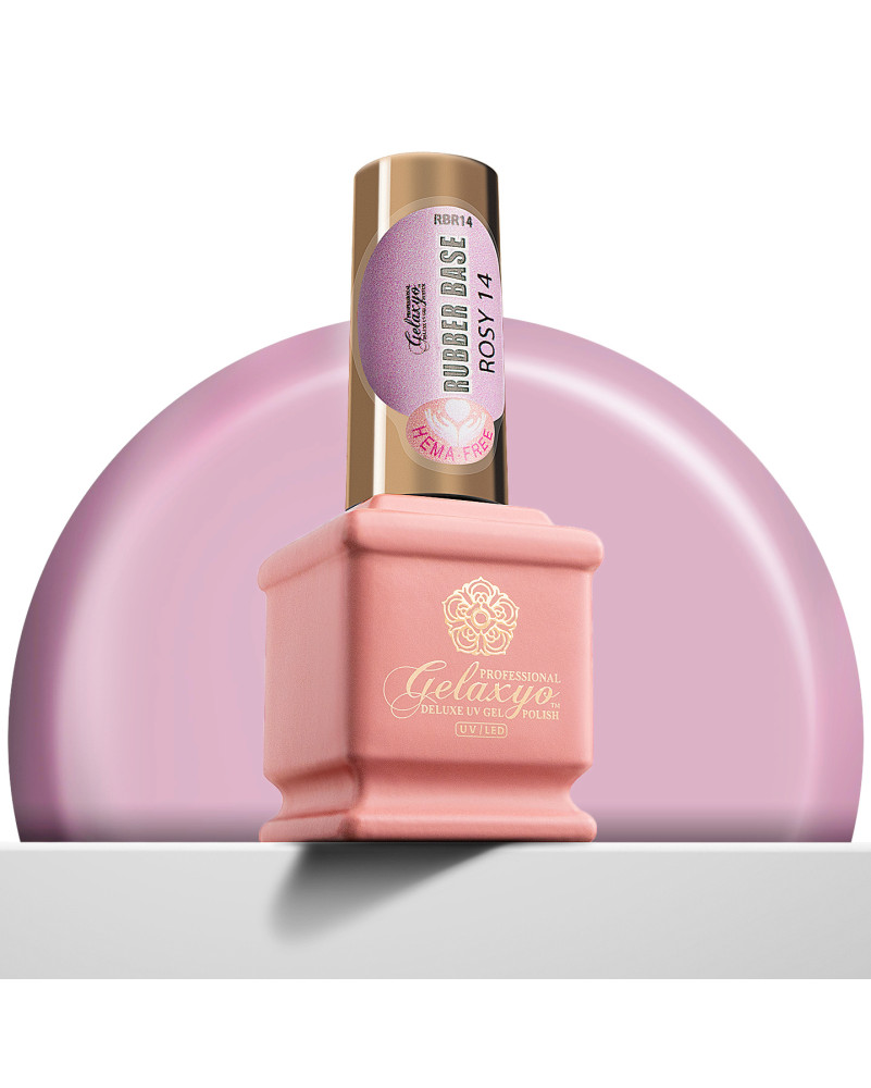 GELAXYO RUBBER BASE ROSY 14 - HEMA FREE 15ml