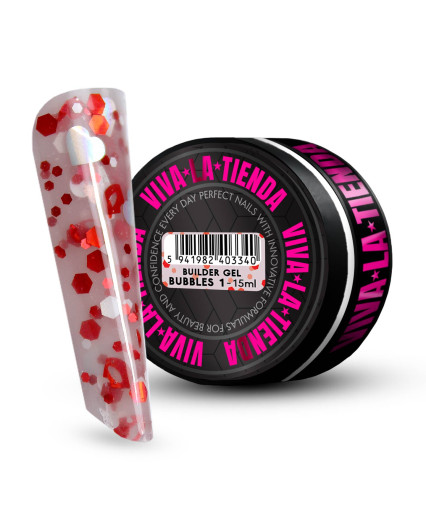 VIVA LA TIENDA BUILDER GEL BUBBLES 01 - CLEAR - 15ml