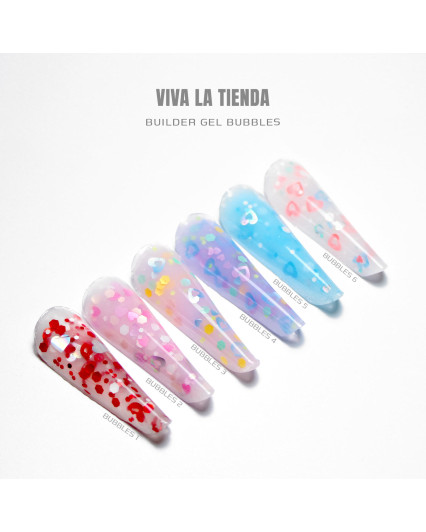 VIVA LA TIENDA BUILDER GEL BUBBLES 01 - CLEAR - 15ml