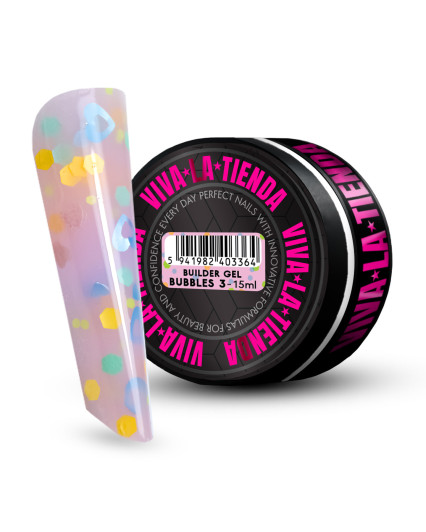 VIVA LA TIENDA BUILDER GEL BUBBLES 03 - PINK - 15ml