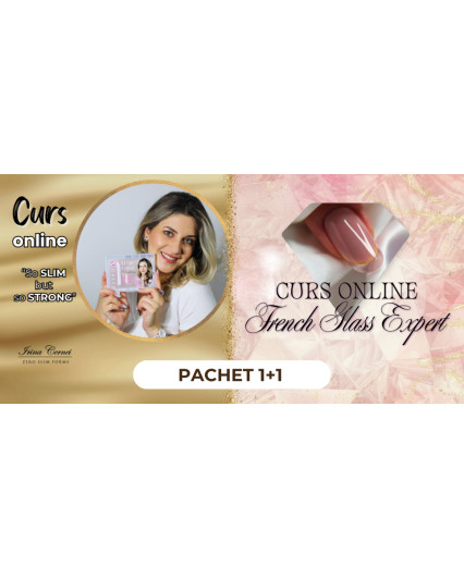 PACHET 1+1 CURS ONLINE - "So SLIM But So STRONG" + "FRENCH GLASS EXPERT"