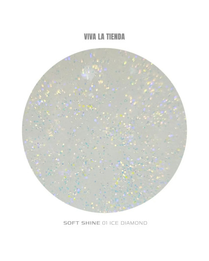 VIVA LA TIENDA POLYGEL SOFT SHINE 01 - ICE DIAMOND - 15ml